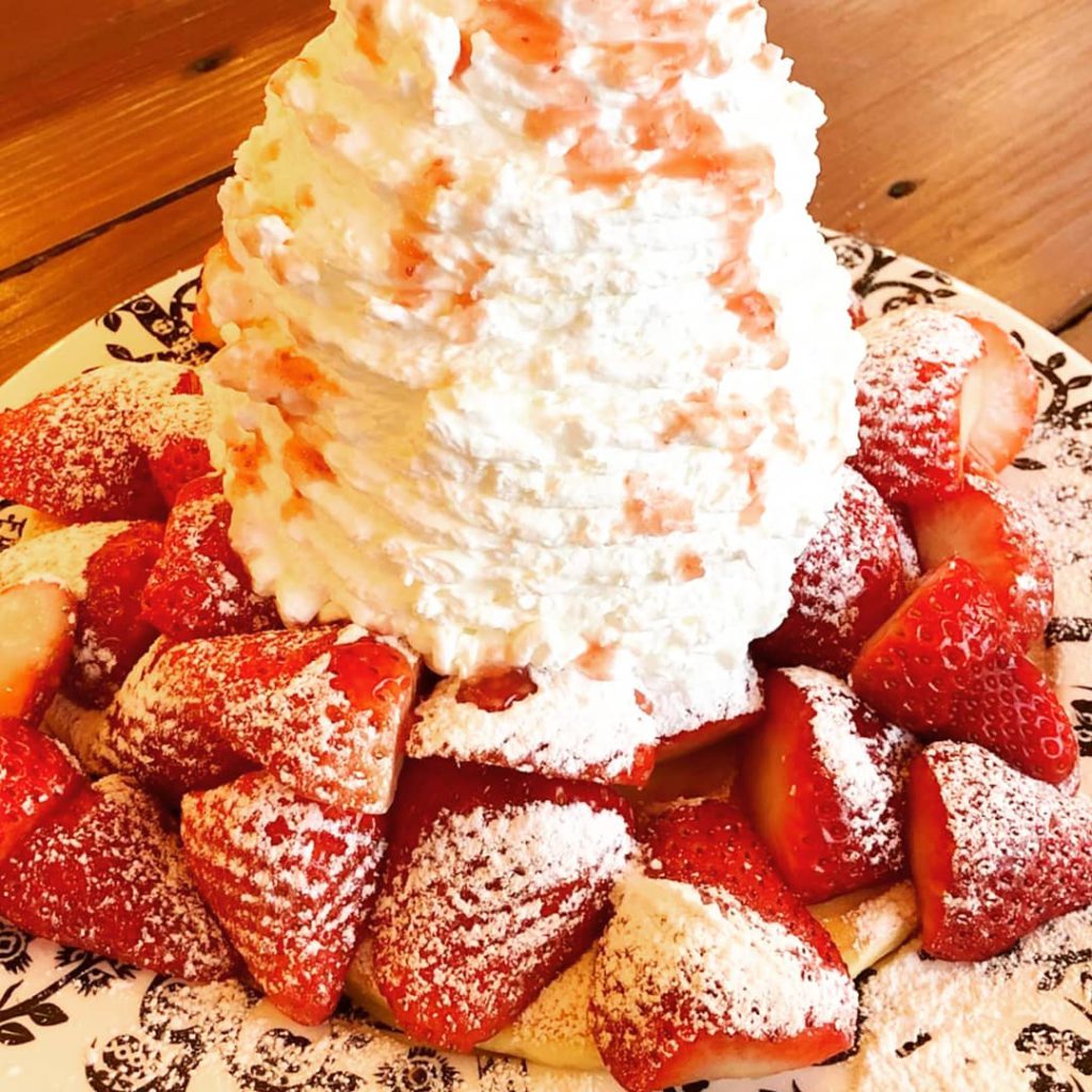 天使のパンケーキ いちご1 5倍増量キャンペーン いちごの里 栃木県小山市にあるいちご狩りのできるスローライフリゾート