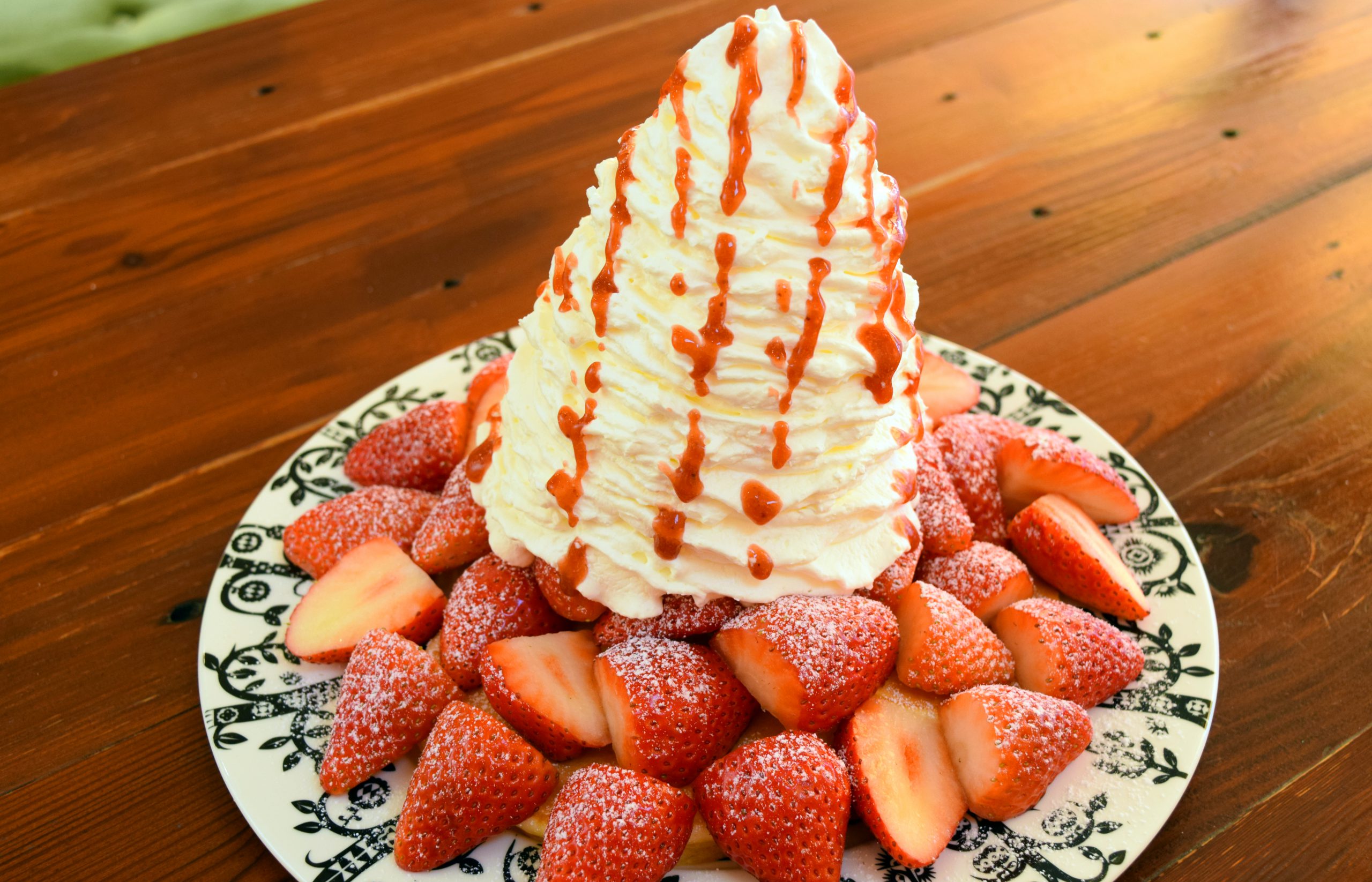 天使のパンケーキ いちご1 5倍増量キャンペーン いちごの里 栃木県小山市にあるいちご狩りのできるスローライフリゾート